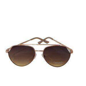 Tahari Aviator Gold Metal Frame Sunshades Sunglasses UV Protection TH788